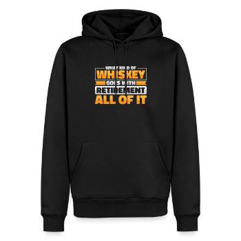 Pensioner pension funny - Men’s Premium Organic Hoodie - black - Front - Nico (187cm)