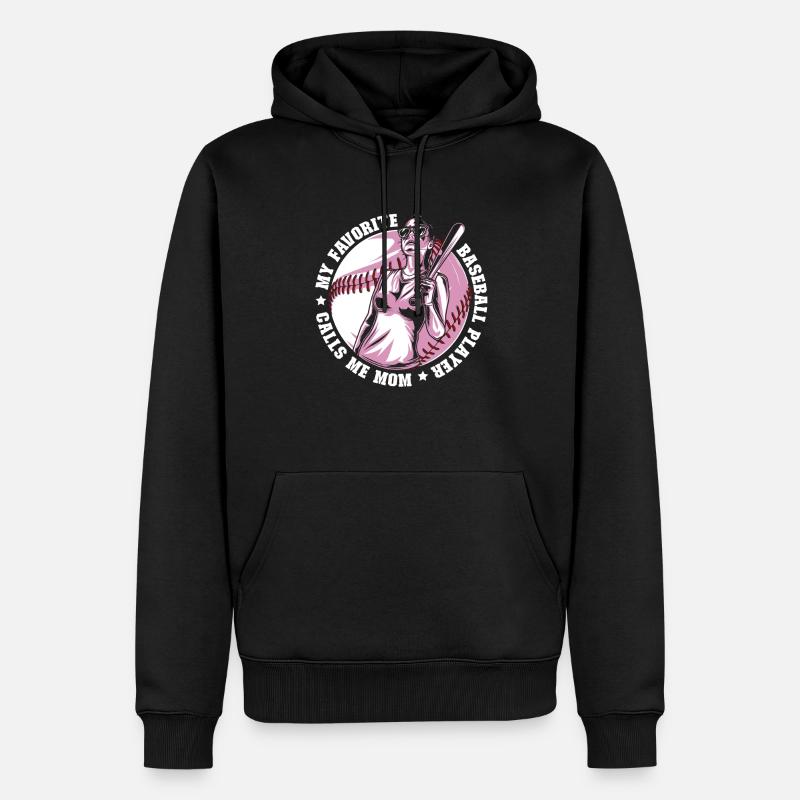Baseball Mutter Baseball Mama - Männer Premium Bio Hoodie - Schwarz