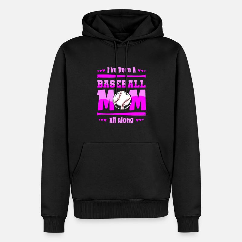 Baseball Mutter Baseball Mama - Männer Premium Bio Hoodie - Schwarz