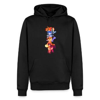 Furry Fandom Fursona Fursuit Fuchs Pferd Katze - Männer Premium Bio Hoodie - Schwarz - Vorne - Nico (187cm)