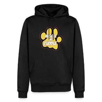 Furry Fandom Fursona Fursuit Pfote - Männer Premium Bio Hoodie - Schwarz - Vorne - Nico (187cm)
