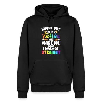 LGBTQ-Furry-Fandom - Männer Premium Bio Hoodie - Schwarz - Vorne - Nico (187cm)