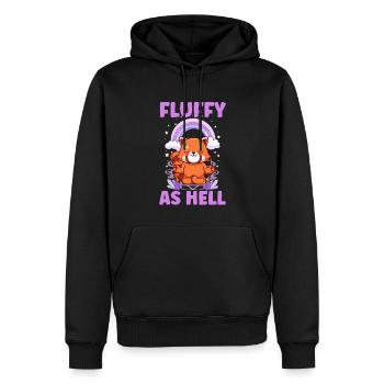 Furry Fandom Fursona Fursuit Fuchs - Männer Premium Bio Hoodie - Schwarz - Vorne - Nico (187cm)