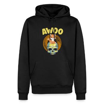 Furry Fandom Fursona Fursuit Fuchs - Männer Premium Bio Hoodie - Schwarz - Vorne - Nico (187cm)