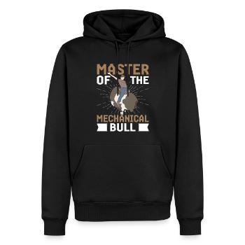 Bull Rider Cowboy Bull Riding - Sweat à capuche Premium bio Homme - noir - Devant - Nico (187cm)