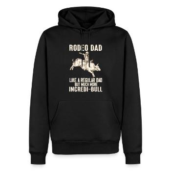 Stierreiter Cowboy Stierreiten - Männer Premium Bio Hoodie - Schwarz - Vorne - Nico (187cm)