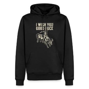Stierreiter Stierreitender Cowboy - Männer Premium Bio Hoodie - Schwarz - Vorne - Nico (187cm)