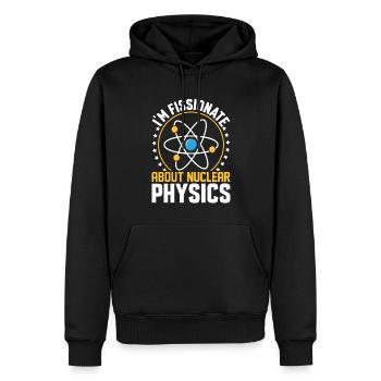 Physiker Kernkraftwerk - Männer Premium Bio Hoodie - Schwarz - Vorne - Nico (187cm)
