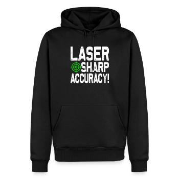 Laser Tag Player - Men’s Premium Organic Hoodie - black - Front - Nico (187cm)