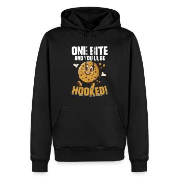 Lustiger Keks-Pfadfinder-Keks-Händler - Männer Premium Bio Hoodie - Schwarz - Vorne - Nico (187cm)