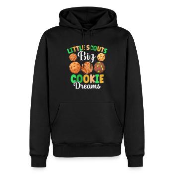 Boy Scout marchand de biscuits - Sweat à capuche Premium bio Homme - noir - Devant - Nico (187cm)