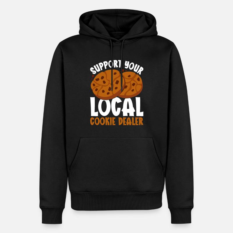 Recruteur de biscuits - Sweat à capuche Premium bio Homme - noir