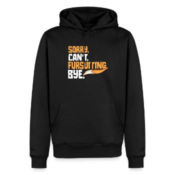Furry Fandom Fursona Fuchs - Männer Premium Bio Hoodie - Schwarz - Vorne - Nico (187cm)