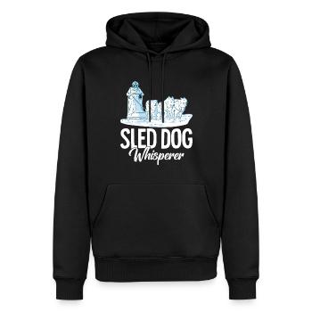Mushing Hundeschlittenfahrt Musher - Männer Premium Bio Hoodie - Schwarz - Vorne - Nico (187cm)