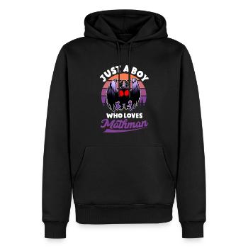 Kryptide Kryptozoologie - Männer Premium Bio Hoodie - Schwarz - Vorne - Nico (187cm)