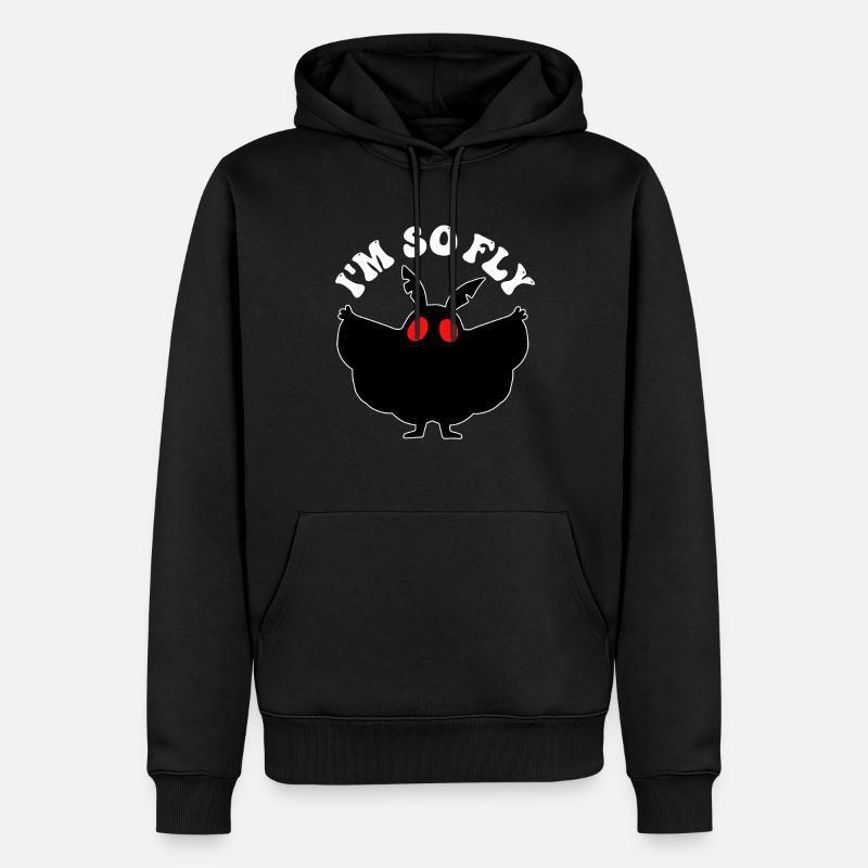 Cryptozoologie de Mothman Crypttide - Sweat à capuche Premium bio Homme - noir
