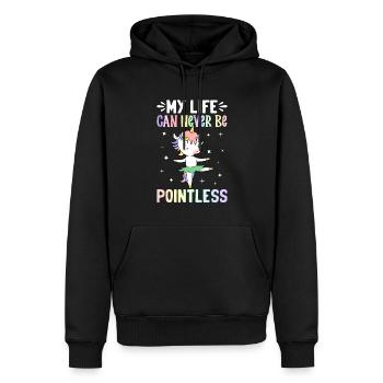 Funny Ballet Dance Ballerina - Men’s Premium Organic Hoodie - black - Front - Nico (187cm)