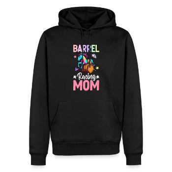 Barrel Racer Reiten - Männer Premium Bio Hoodie - Schwarz - Vorne - Nico (187cm)