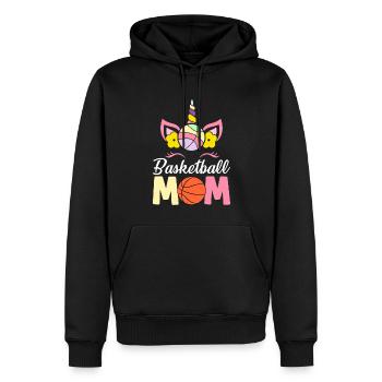Basketballspielerin - Männer Premium Bio Hoodie - Schwarz - Vorne - Nico (187cm)