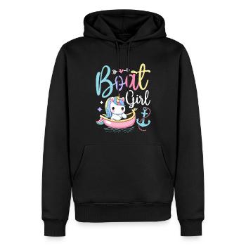 Bootfahren Bootsführer Bootsfahrer - Männer Premium Bio Hoodie - Schwarz - Vorne - Nico (187cm)