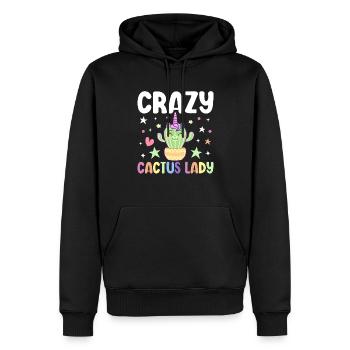Sukkulente Pflanze - Männer Premium Bio Hoodie - Schwarz - Vorne - Nico (187cm)