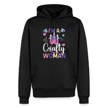 Craft Beer Hausbrauerei Brauerei - Männer Premium Bio Hoodie - Schwarz - Vorne - Nico (187cm)