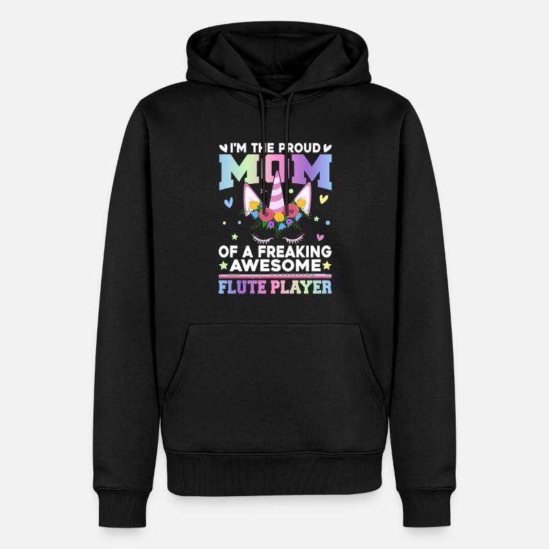 Flûtiste - Sweat à capuche Premium bio Homme - noir