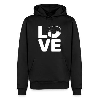 Drôle de poisson Sacabambaspi Meme - Sweat à capuche Premium bio Homme - noir - Devant - Nico (187cm)