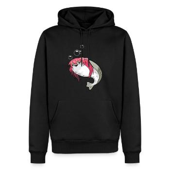 Drôle Sacabambaspis Poisson Meme Kawaii Fille - Sweat à capuche Premium bio Homme - noir - Devant - Nico (187cm)