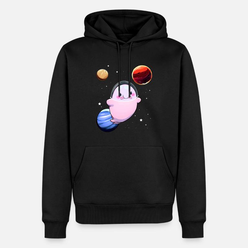 Drôle Blobfish Space Astronaut Planet - Sweat à capuche Premium bio Homme - noir