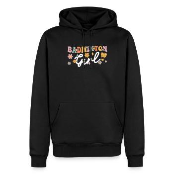Groovy Spielerin - Männer Premium Bio Hoodie - Schwarz - Vorne - Nico (187cm)