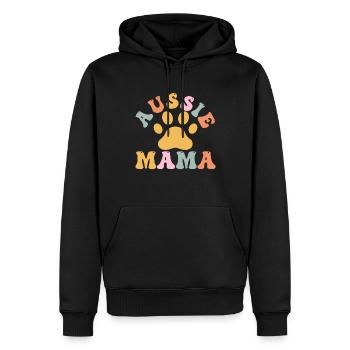 Groovy Maman Berger Australien - Sweat à capuche Premium bio Homme - noir - Devant - Nico (187cm)