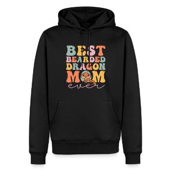 Groovy Lézard Amateurs - Sweat à capuche Premium bio Homme - noir - Devant - Nico (187cm)