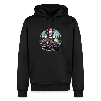 Simson S51 Enduro - Weihnachts - für Ihn lustiges - Männer Premium Bio Hoodie - Schwarz - Vorne - Nico (187cm)