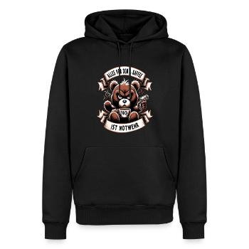 Alles Vor Dem 1 Kaffee Ist Notwehr Morgenmuffel - Männer Premium Bio Hoodie - Schwarz - Vorne - Nico (187cm)