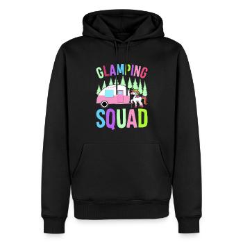 Glamping Team Glamper - Männer Premium Bio Hoodie - Schwarz - Vorne - Nico (187cm)