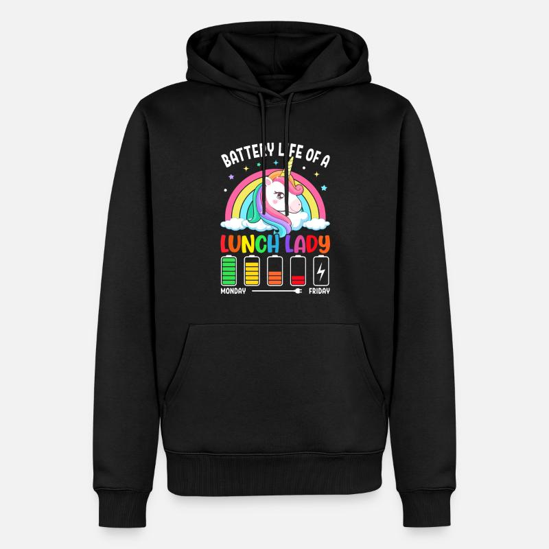Équipe de cafétéria - Sweat à capuche Premium bio Homme - noir