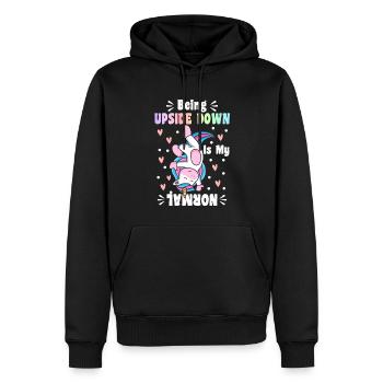 Gymnastique Turner Roue de charrette - Sweat à capuche Premium bio Homme - noir - Devant - Nico (187cm)