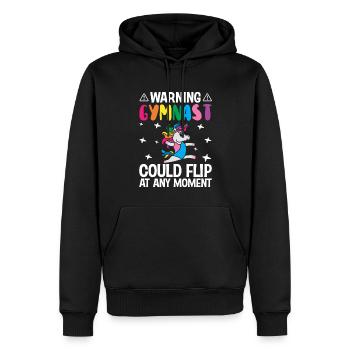 Gymnastik Cartwheel Girl - Männer Premium Bio Hoodie - Schwarz - Vorne - Nico (187cm)