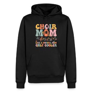 Groovy Chanteur Chanteur Choriste - Sweat à capuche Premium bio Homme - noir - Devant - Nico (187cm)