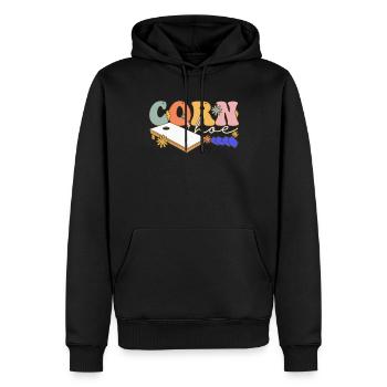 Groovy Femelle Cornhole Player Trou De Maïs - Sweat à capuche Premium bio Homme - noir - Devant - Nico (187cm)