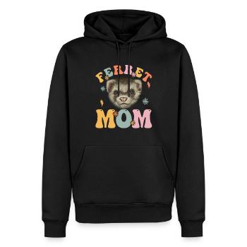 Groovy Tierhalterin - Männer Premium Bio Hoodie - Schwarz - Vorne - Nico (187cm)