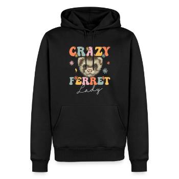 Groovy Tierhalterin - Männer Premium Bio Hoodie - Schwarz - Vorne - Nico (187cm)
