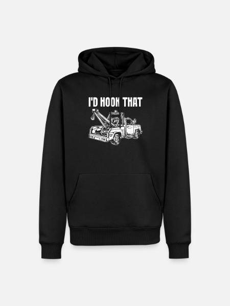 Lustiger Abschleppwagenfahrer Abschleppwagenfahrer - Männer Premium Bio Hoodie - Schwarz