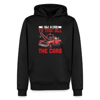 Lustiger Abschleppwagenfahrer Abschleppwagenfahrer - Männer Premium Bio Hoodie - Schwarz - Vorne - Nico (187cm)