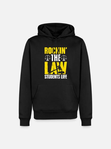Law studies Future lawyer - Men’s Premium Organic Hoodie - black