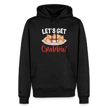 Lustige Krabben-Rangoon Chinesisches Essen - Männer Premium Bio Hoodie - Schwarz - Vorne - Nico (187cm)