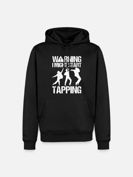 Lustiger Stepptanz Stepptänzer - Männer Premium Bio Hoodie - Schwarz
