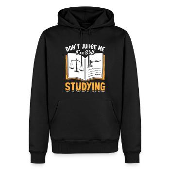 Lustiger Jurastudent Jurastudium - Männer Premium Bio Hoodie - Schwarz - Vorne - Nico (187cm)