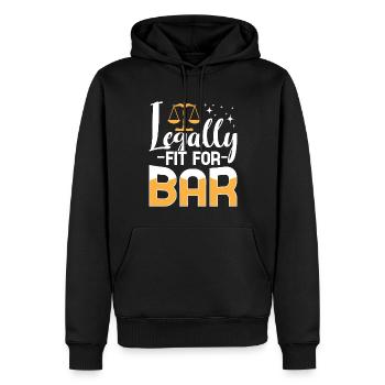 Jurastudent Jurastudium Zukünftiger Jurist - Männer Premium Bio Hoodie - Schwarz - Vorne - Nico (187cm)